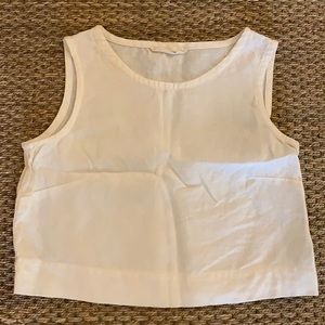 Elizabeth Suzann Petra Crop Midweight Linen Ivory